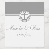 グレー航海のいかり ワインラベル (シングルラベル)