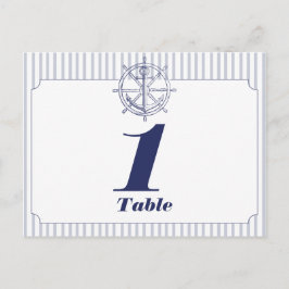 グレー航海ののいかり表ストライプ番号 ポストカード