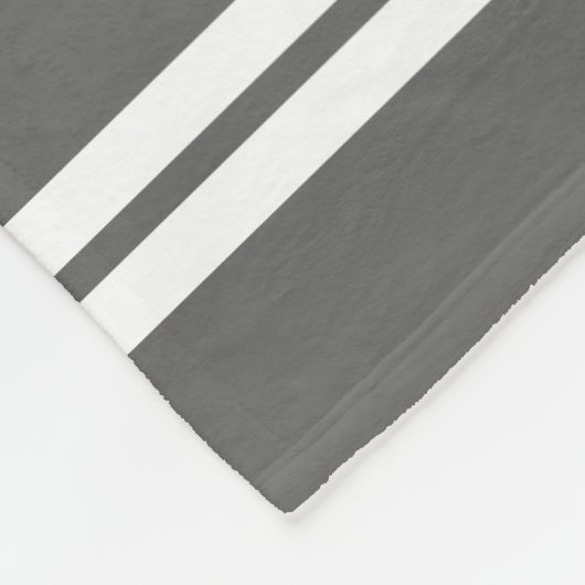 グレー航海のホワイトボート名ボーティングイラストレーション フリースブランケット (角)