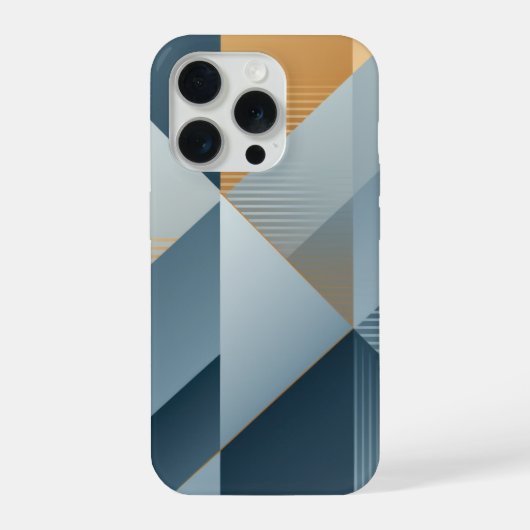 グレー色の幾何学模様の背景 iPhoneケース (裏面)
