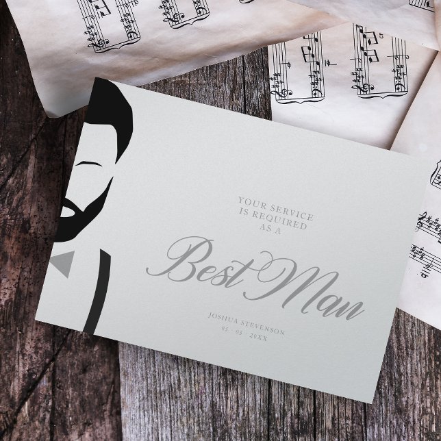 グレー花婿介添人シンプルシルエ結婚ット提案 (クリエイターアップロード済み)