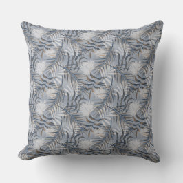 グレー葉 クッション