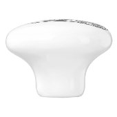 グレー蒸気機関車カスタムアートドアノブ セラミックノブ (側面)