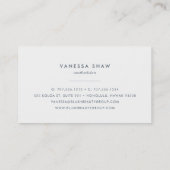 グレー薄紫 |色ブロモダンック 名刺 (裏面)