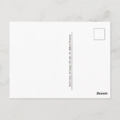 グレー虎猫かわいい野良猫ポストクロッシング ポストカード (裏面)