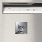グレー虎猫キットン磁石 マグネット (インサイチュ (食洗機))