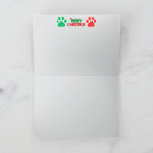 グレー虎猫トナカイ カード (内部)