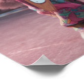 グレー虎猫ロッカー ポスター (角)