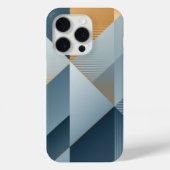 グレー表示のジオメトリ形状の背景 Case-Mate iPhoneケース (裏面)