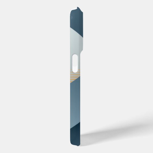 グレー表示のジオメトリ形状の背景 Case-Mate iPhoneケース (裏面 / 右)