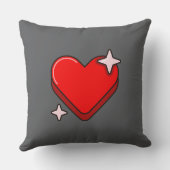 グレー装飾用クッション20インチx 20インチ クッション (裏面)