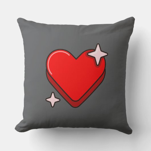 グレー装飾用クッション20インチx 20インチ クッション (正面)