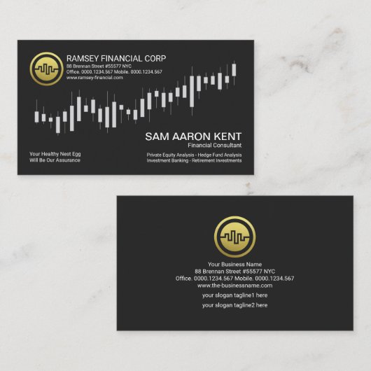 グレー証券取引所指数 名刺 (正面/裏面)