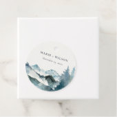 グレー赤面グリーンブルーマウンテンズパイン結婚ズ フェイバータグ (インサイチュ)