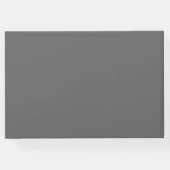 グレー赤面ピモダンンク結婚フローラ ゲストブック (裏面)