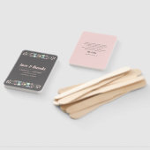 グレー赤面ピンクモダンフローラ結婚式の引き出物 ハンドファン (組立なし)