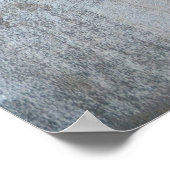 グレー転がとベージュの抽象芸術アート ポスター (角)