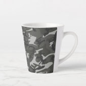 グレー迷彩パターン、軍隊パターン、陸軍 カフェラテマグ (右)