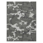 グレー迷彩パターン、軍隊パターン、陸軍 テーブルクロス (正面)