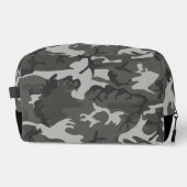 グレー迷彩パターン、軍隊パターン、陸軍 ドップキット (正面)