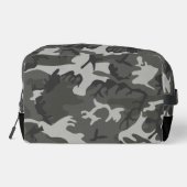 グレー迷彩パターン、軍隊パターン、陸軍 ドップキット (裏面)