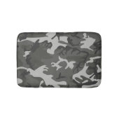 グレー迷彩パターン、軍隊パターン、陸軍 バスマット (正面)