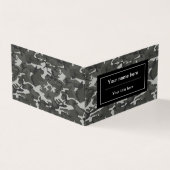 グレー迷彩パターン、軍隊パターン、陸軍 名刺 (外部)
