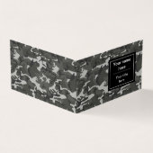 グレー迷彩パターン、軍隊パターン、陸軍 名刺 (外部)