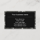 グレー迷彩パターン、軍隊パターン、陸軍 名刺 (正面)