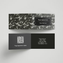 グレー迷彩パターン、軍隊パターン、陸軍 名刺