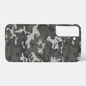 グレー迷彩パターン、軍隊パターン、陸軍 SAMSUNG GALAXYケース (裏面横)