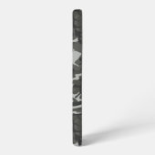 グレー迷彩パターン、軍隊パターン、陸軍 SAMSUNG GALAXYケース (左側面)