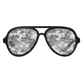 グレー迷彩柄レンズサングラス/シェード アビエーターサングラス