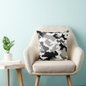 グレー迷彩柄装飾用クッション クッション (椅子)