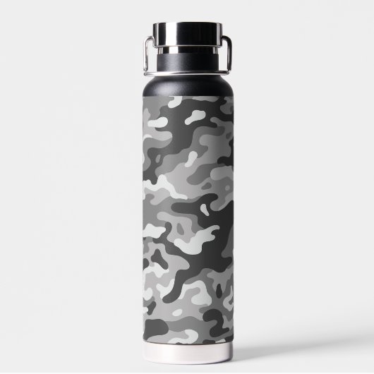 グレー迷彩柄#1トール銅注入ウォーターボトル ウォーターボトル (背面)