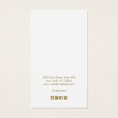 グレー追加ロゴ白いイヤリング縁どディスプレイカード (裏面)