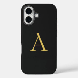 グレー金ゴールドカラーモノグラムプロフェッショナル iPhone 16ケース