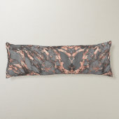 グレー金ゴールドバラマーブルモダンデザイン ボディピロー (裏面)