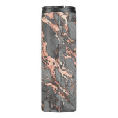 グレー金ゴールドバラ大理石モダンデザイン タンブラー (裏面)