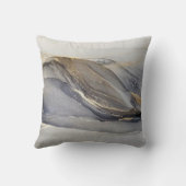 グレー金ゴールドブラックマーブルクかわいらしラスエレガントリー クッション (裏面)