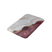 グレー金ゴールドブルゴーニュ大理石、花崗岩、石のテクスチャ バスマット (アングル)