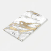 グレー金ゴールドホワイトマーブルストーン名アドレスルクス ポストイット (アングル)