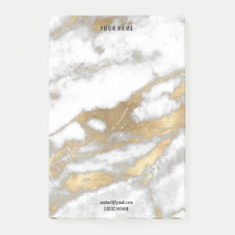 グレー金ゴールドホワイトマーブルストーン名アドレスルクス ポストイット