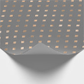 グレー金ゴールドモダンパターン ラッピングペーパー (角)