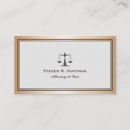 グレー金ゴールド弁護士ジャスティススケールプロフェッショナル 名刺