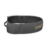 グレー金ゴールド色プロフェッショナルの名前の追加 アスレチックヘッドバンド (左)