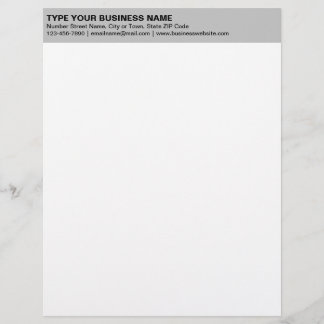 グレー離れの見出し上の整列したプレーン文字 レターヘッド