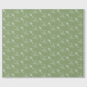 グレー飛んでいるグカスタムリーの飛行機誕生日国旗 ラッピングペーパー (フラット)