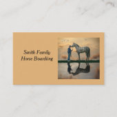 グレー馬と新郎OTTBの名刺 名刺 (正面)