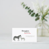 グレー馬No. 2 名刺 (スタンド正面)